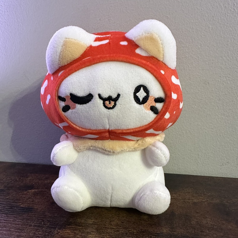 Tasty Peach Amanita‎ Mushroom Meowchi Cat Plush HT EXCLUSIVE